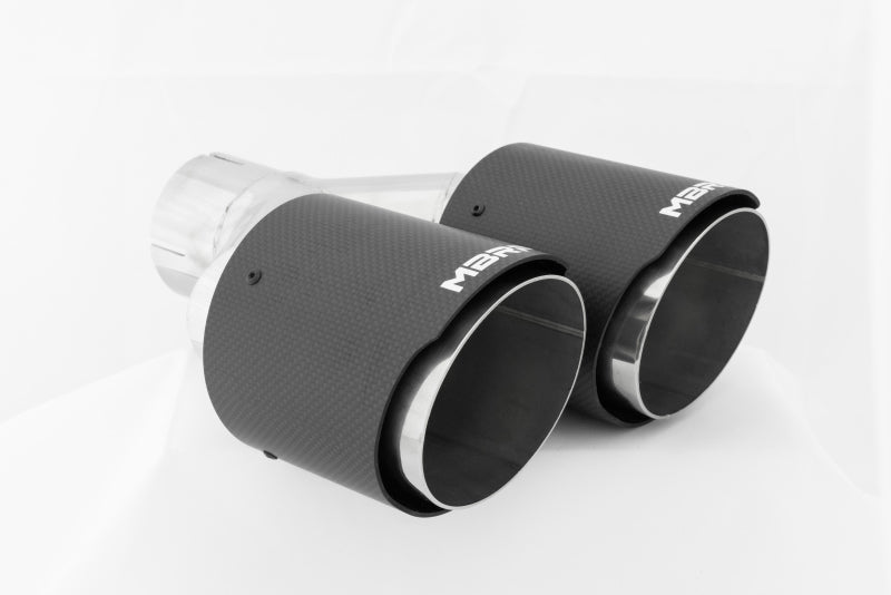 MBRP Universal Carbon Fiber Dual Tip 4in OD/2.5in Inlet T5178CF T5178CF Photo - Close Up
