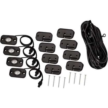 Westin Universal LED Rock Light Kit - 4 Lights - 14ft 9in Wiring Harness & Switch 09-80005 09-80005 Photo - Primary