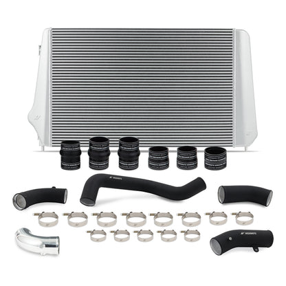 Mishimoto 17-19 GM L5P Duramax Intercooler Kit - Silver w/ WBK Pipes MMINT-DMAX-17KSLBK MMINT-DMAX-17KSLBK Photo - Primary