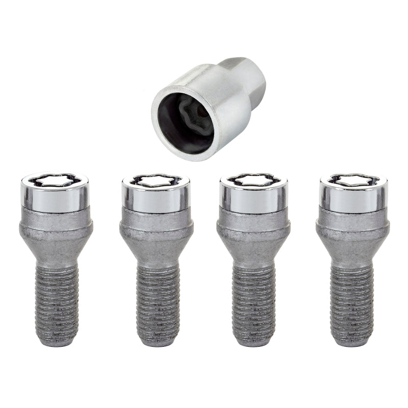 McGard Wheel Lock Bolt Set - 4pk. (Cone Seat) M14X1.25 / 17mm Hex / 27.3mm Shank Length - Chrome 27226 27226 Photo - Primary