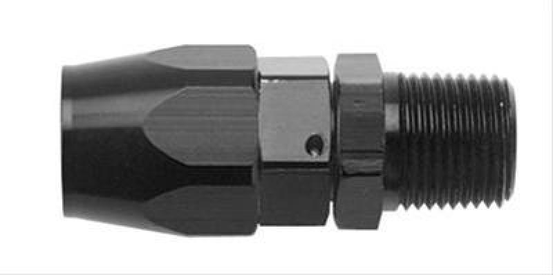 Fragola -6AN Straight Hose End x 3/8 NPT - Black 190166-BL 190166-BL Photo - Primary