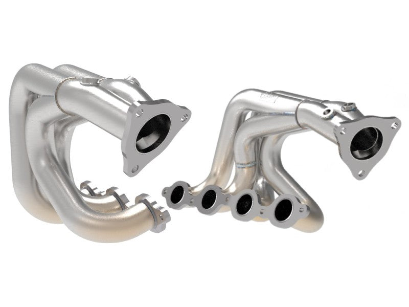 aFe Twisted 304SS Header 2020 Chevy Corvette (C8) 6.2L V8 - Brushed 48-34148-H 48-34148-H Photo - Primary
