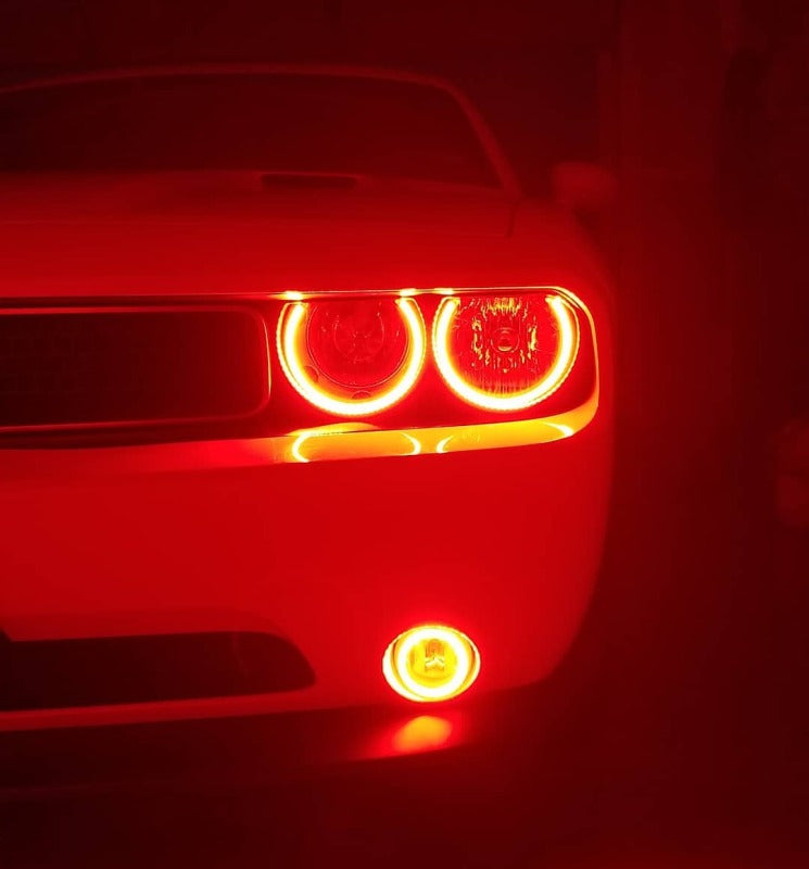 ORACLE Lighting Oracle 08-14 Dodge Challenger Dynamic Surface Mount Headlight Halo Kit - ColorSHIFT - Dynamic 1292-332 1292-332 User 2