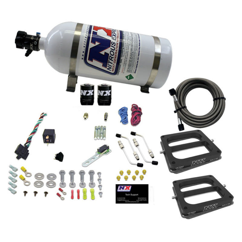 Nitrous Express Dual Dom/Alc Nitrous Kit (100-500HP) w/10lb Bottle 50275-10 50275-10 Photo - Primary