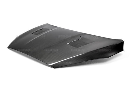 Seibon 15-16 Ford Focus TS-Style Gloss Finish Carbon Fiber Hood HD16FDFO-TS HD16FDFO-TS Photo - Primary
