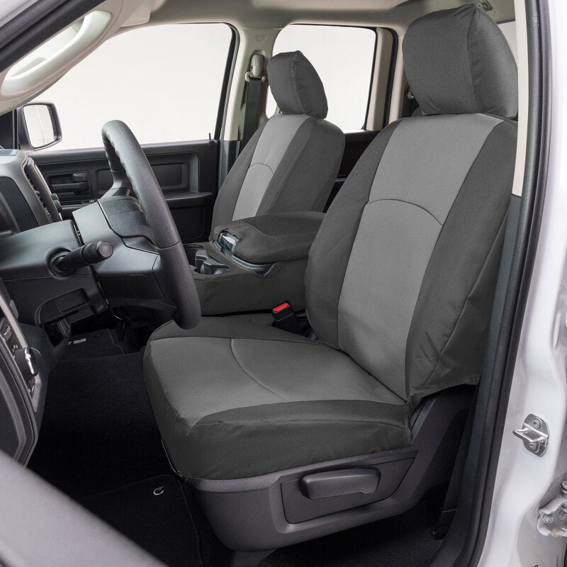Covercraft 24-25 Ford F250-F550 Endura PrecisionFit Custom Front Row Seat Covers-Silver/Charcoal GTF4423ABENSC GTF4423ABENSC Photo - Primary