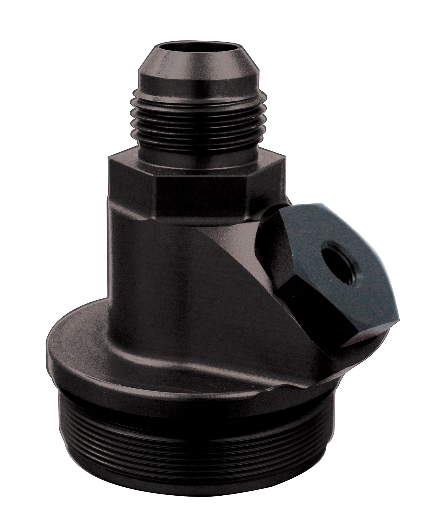 Peterson Fluid Systems End Cap Inlet -16AN w/ -10AN Port 09-0400-028