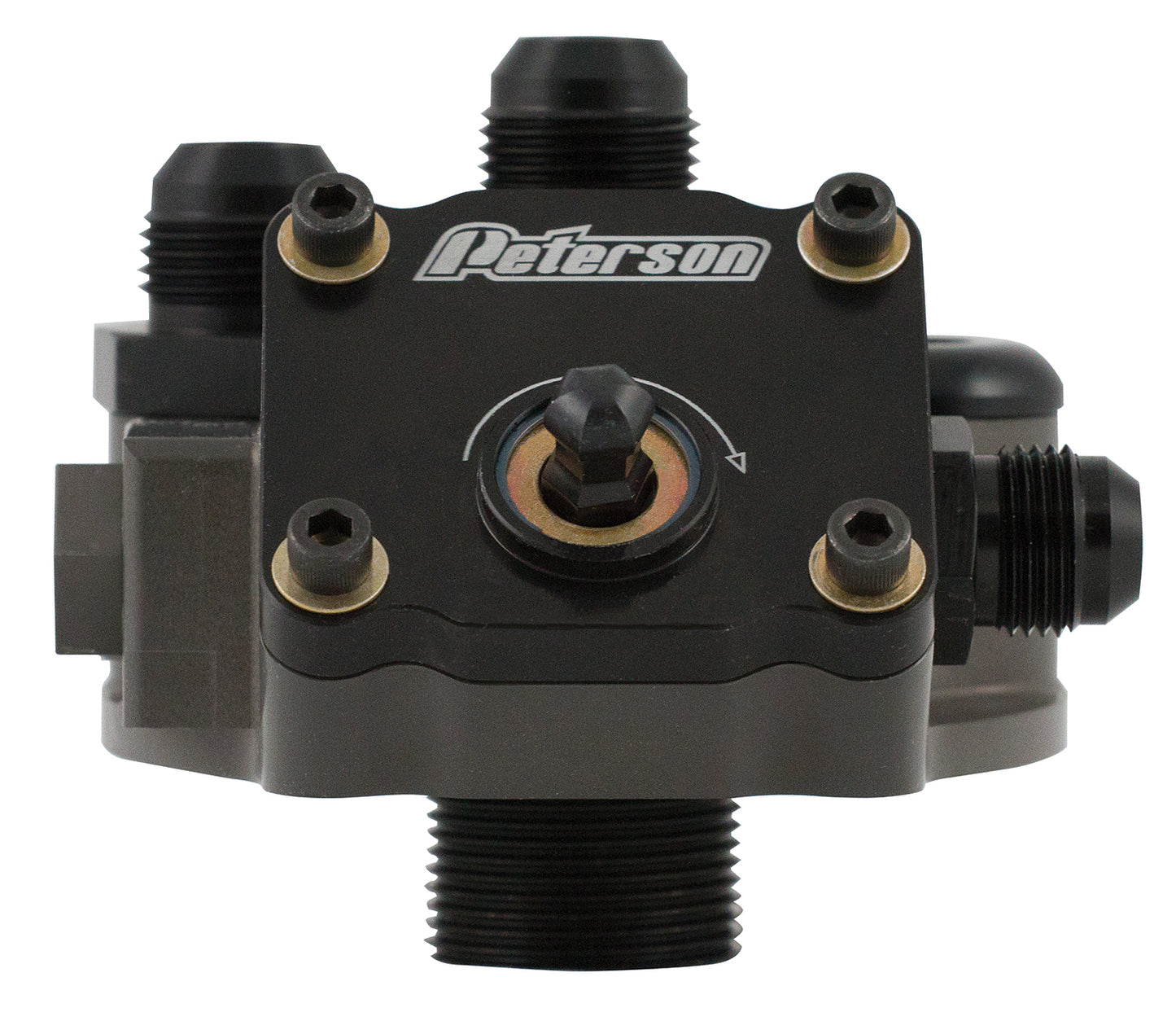 Peterson Fluid Systems Primer Filter Mount -10AN 1 1/2-16 - Right Side Inlet 09-1572