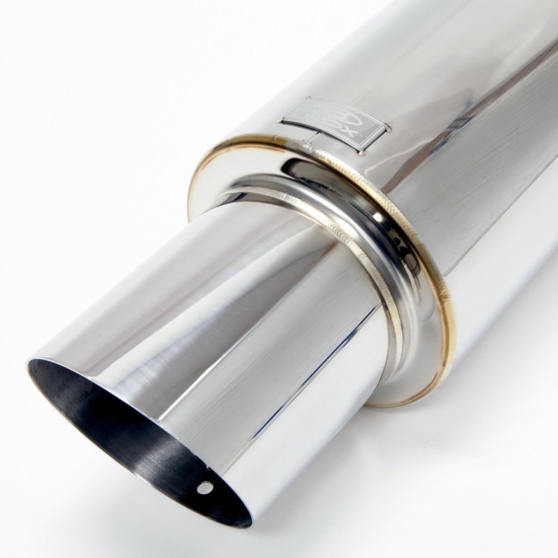BLOX Racing 60.5mm Street Muffler - Angled Tip BXEX-00100 BXEX-00100 User 1