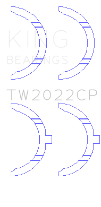 King Engine Bearings King Ford Escort/Sierra YB 2.0L DOHC Cosworth Thrust Washer Set TW2022CP TW2022CP Photo - Primary