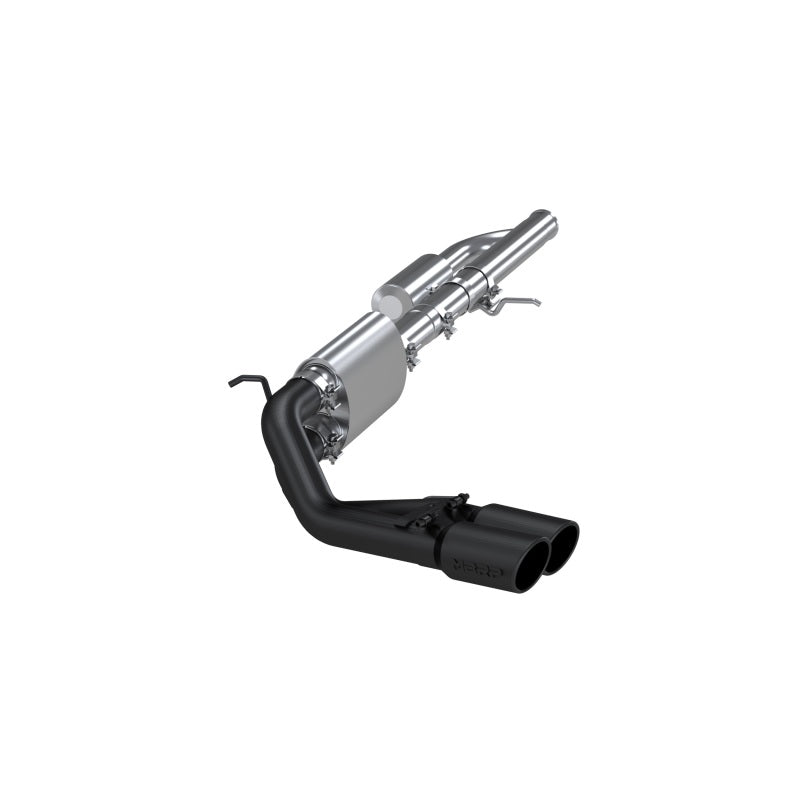 MBRP 09+ Chevrolet Silverado 1500 3in Cat Back Pre-Axle Dual Outlet w/ 4in S5081BLK Photo - Primary
