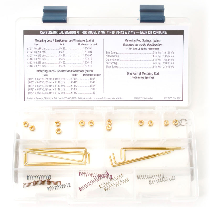 Edelbrock Jet / Rod Kit For 1407/1410/1412/1413 1480 Photo - Unmounted