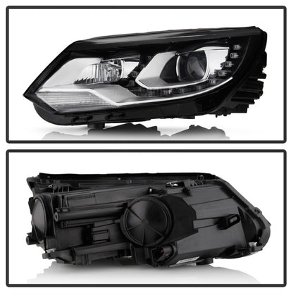 SPYDER VW Tiguan 12-17 LED/DRL Projector Headlights Chrome PRO-JH-VWT12-LED-C 9948527 9948527 Photo - Unmounted