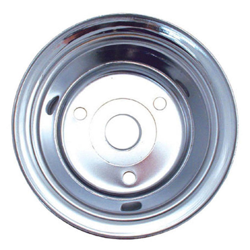 Spectre SB Chevy (w/Long Water Pump) Double Lower Groove Crankshaft Pulley - Chrome 4438 4438 Photo - lifestyle view