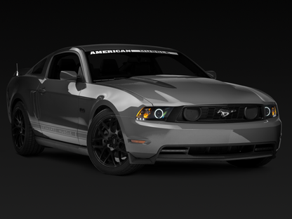 Raxiom 10-12 Ford Mustang w/ Headlights CCFL Halo Projector Headlights- Black Housing (Clear Lens) 101685 101685 Photo - Close Up