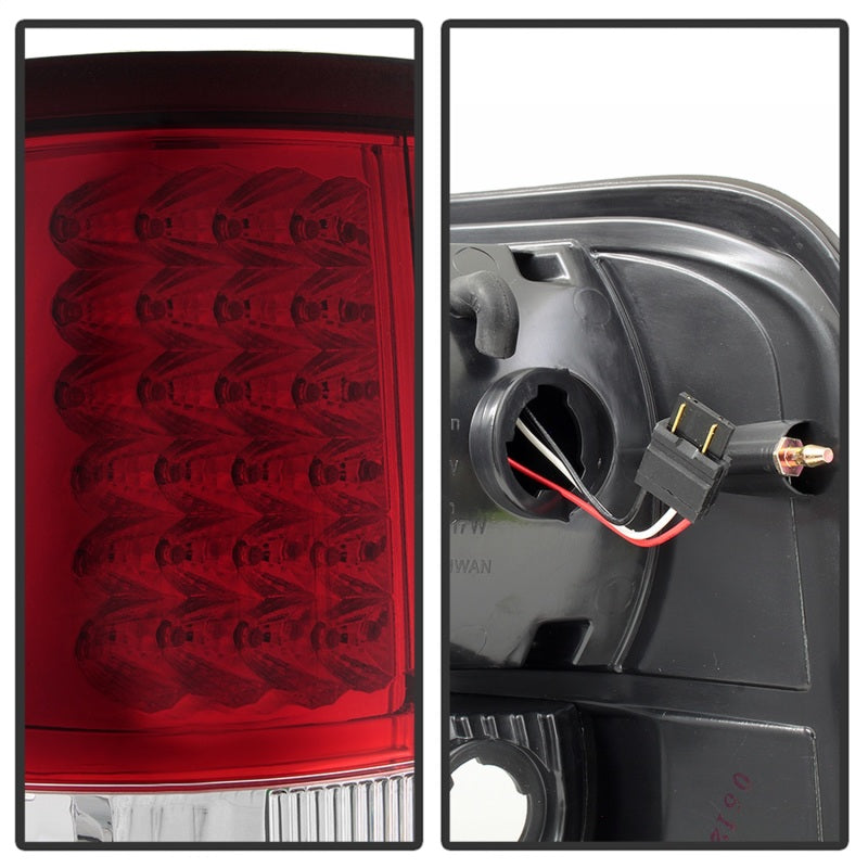 SPYDER Xtune Ford F150 Styleside 04-08 LED Tail Lights Red Clear ALT-ON-FF15004-LED-RC 5034069 5034069 Photo - Unmounted