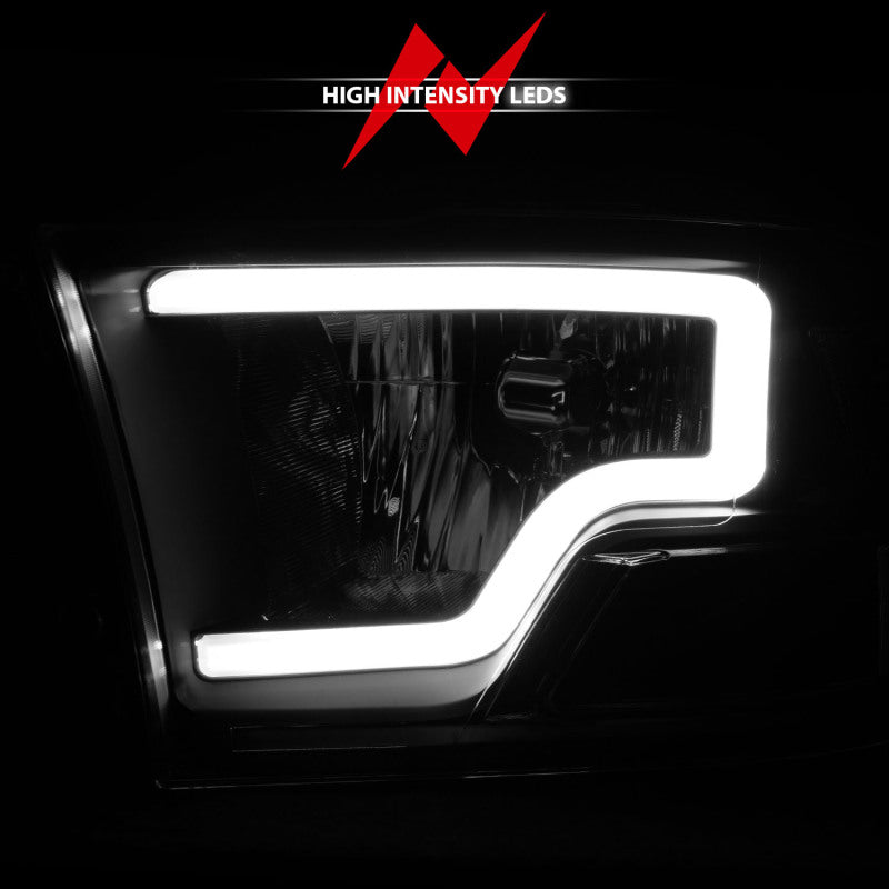 ANZO 2009-2018 Dodge Ram 1500 Crystal Headlights w/ Light Bar Black Housing 111515 111515 User 5