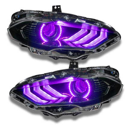 ORACLE Lighting Oracle 18-21 Ford Mustang Dynamic DRL Upgrade w/ Halo Kit & Sequential Turn Signal - ColorSHIFT 1446-332 1446-332 User 2