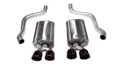 Corsa Performance 09-13 Chevrolet Corvette C6 6.2L V8 Black Sport Axle-Back Exhaust 14108BLK Photo - Primary