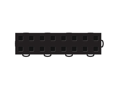 WeatherTech TechFloor - 3in X 12in Tiles(Right Loop) - Black/Black **Order in Qtys of 10 51T312RL BK-BK 51T312RL BK-BK Photo - Primary