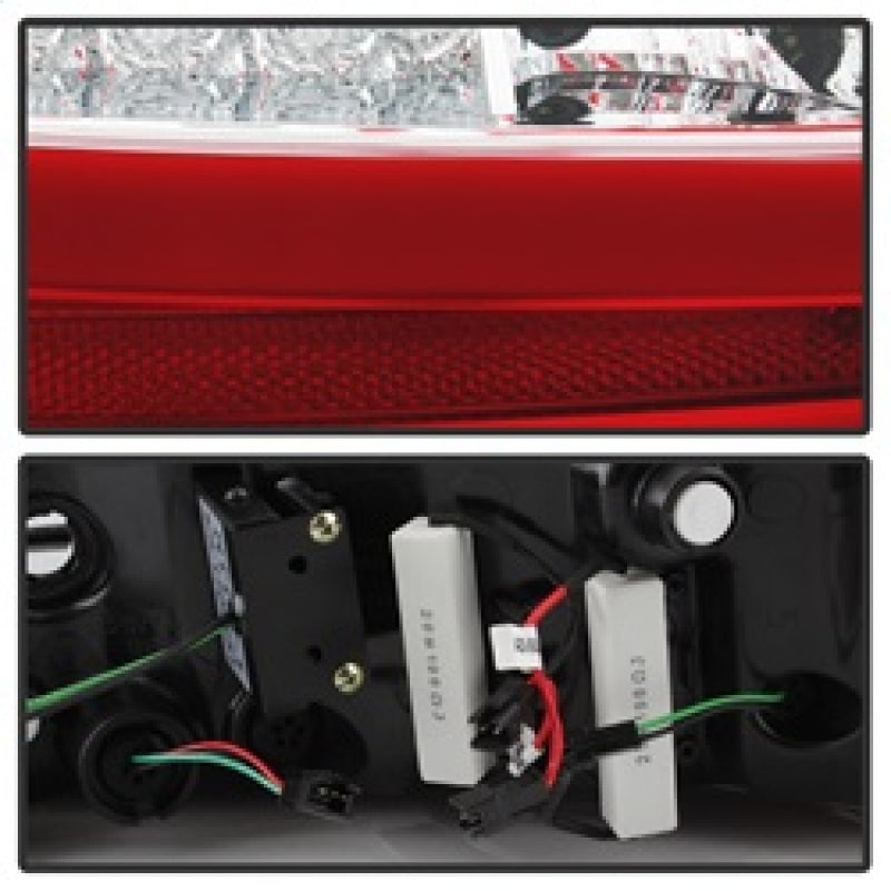 Spyder 09-12 Audi A6 LED Tail Lights - Red Clear (ALT-YD-AA609-LED-RC) 5085191 5085191 Photo - Unmounted