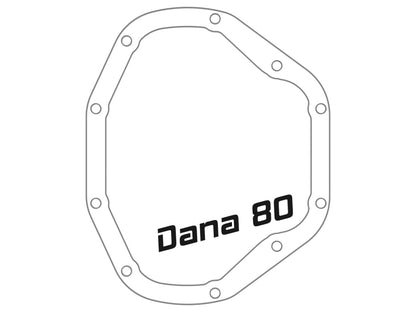 aFe Street Series Rear Differential Cover Raw w/ Machined Fins - Dodge Die 46-70030 Technical Drawing