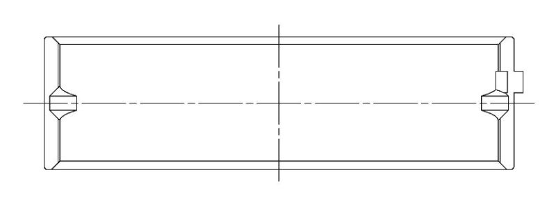 ACL Chevrolet V8 400 Race Series Standard Size Main Bearing Set 5M1038H-STD 5M1038H-STD Technical Drawing