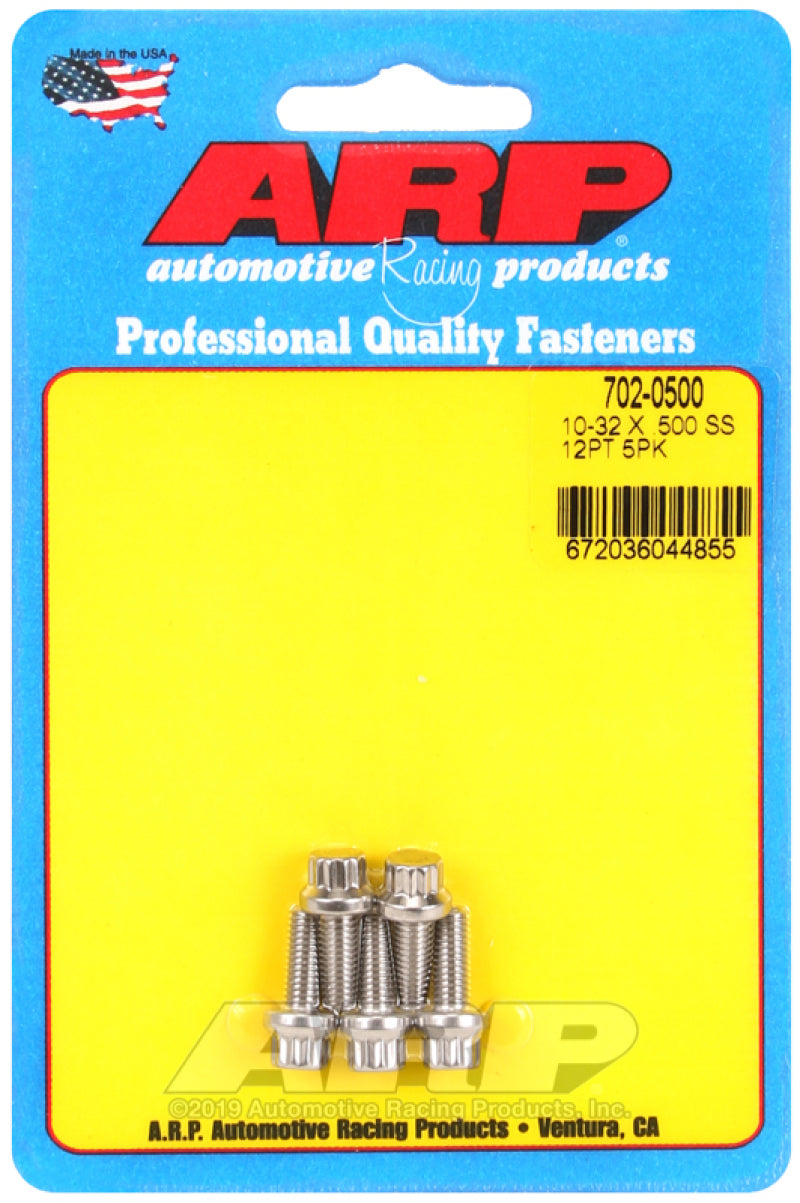 ARP 10-32 x .500 12pt SS bolts 702-0500 Photo - Primary