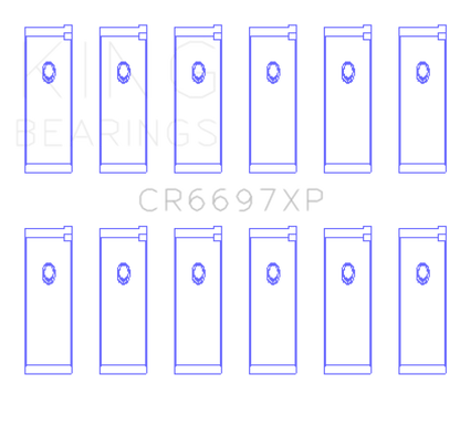 King Engine Bearings King Nissan RB25/RB26 (Size STD) Performance Rod Bearing Set CR6697XP CR6697XP Photo - Primary