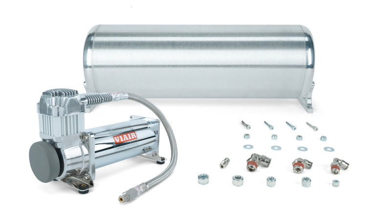 Air Lift 18in FLO Tank w/ Viair 444c Compressor (Incl. Fittings & Tank Mounting Hardware) 27762 27762 Photo - Primary