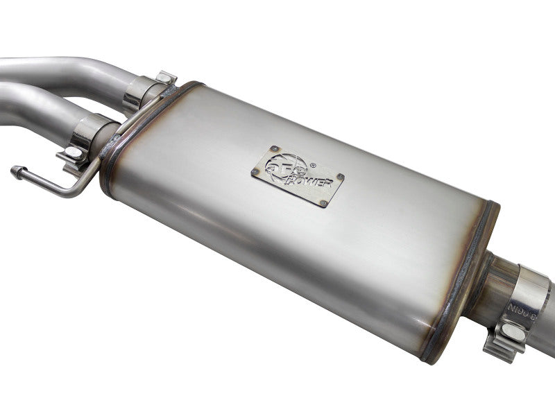 aFe Cat Back Exhaust Black - Ford F-150 15-16 49-43081-B Photo - Close Up