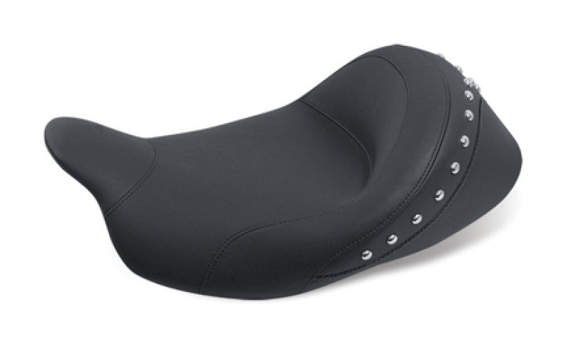Mustang Motorcycle Mustang 08-21 Harley Electra Glide Std,Rd Glide,Rd King,Str Glide Touring Solo Seat w/Studs - Black 76029 76029 Photo - Primary