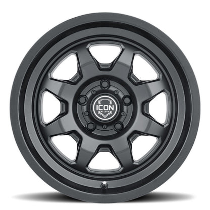 ICON Nuevo 17 X 8.5 6 X 135 6mm Offset 5in BS Satin Black 8117856350SB 8117856350SB Photo - Unmounted