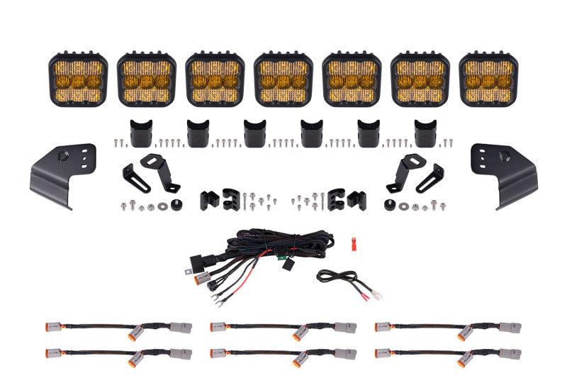 Diode Dynamics Bronco SS5 Sport CrossLink Windshield - Yellow Combo Lightbar Kit DD7233 DD7233 Photo - Primary