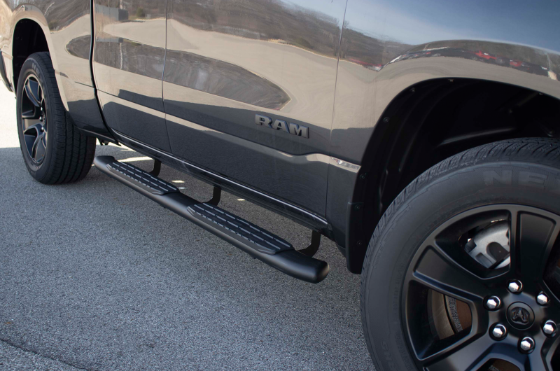 Fishbone Offroad 2019+ Dodge Ram 1500 Quad Cab Oval Side Steps - Black Textured FB21374 FB21374 Photo - lifestyle view