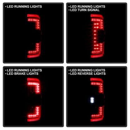 SPYDER 21-23 Ford F150 (Factory Halogent) Light Bar LED Tail Lights - Black (ALT-YD-FF15021HAL-BK) 5088772 5088772 Photo - Unmounted