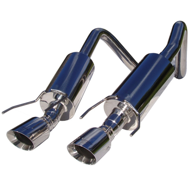 MBRP 2005-2008 Chev Corvette Dual Muffler Axle Back 4 Round Dual Wall Tips S7000304 Photo - Primary