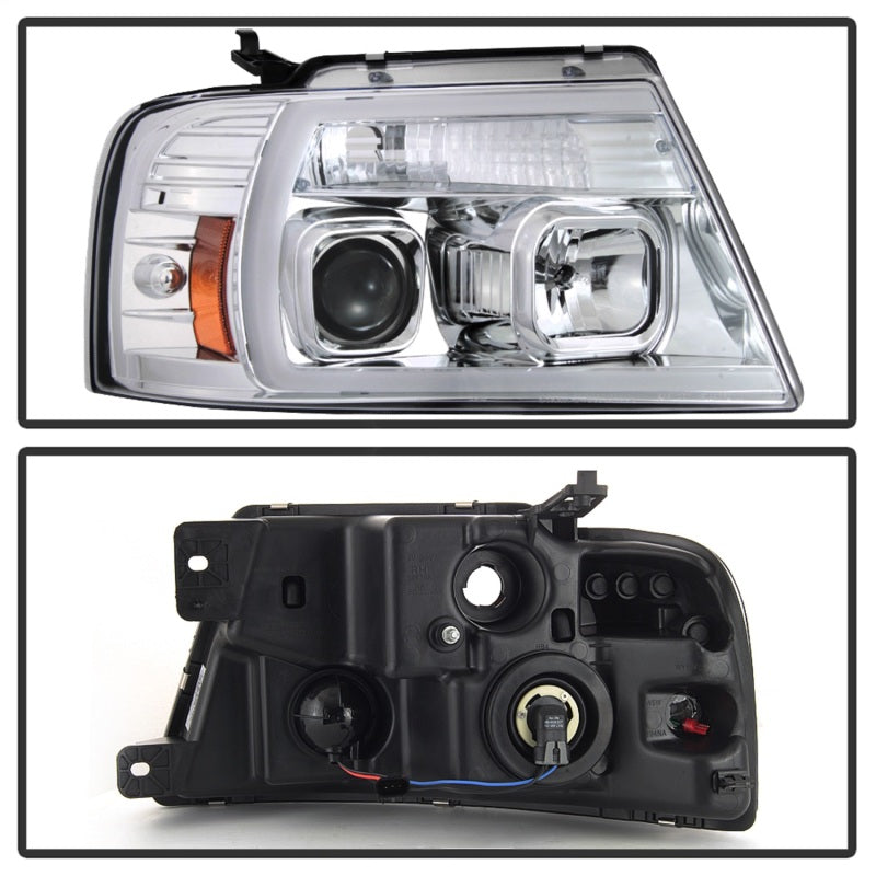 Spyder 04-08 Ford F-150 Light Bar Projector Headlights - Chrome (PRO-YD-FF15004V2-LB-C) 5084637 5084637 Photo - Unmounted