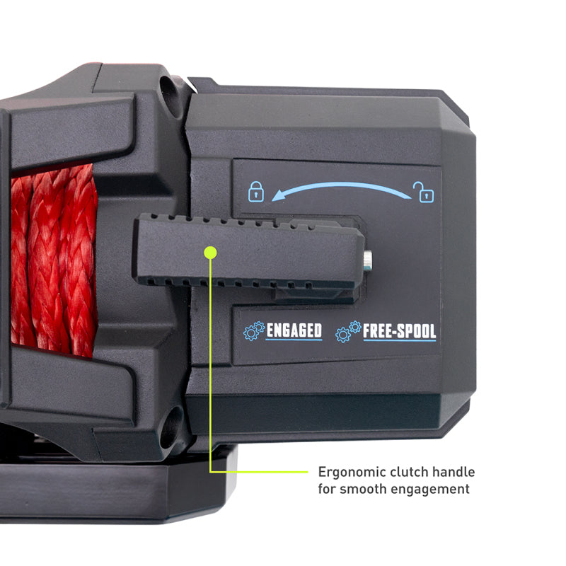 Borne Off-Road 12K Winch - Red Synthetic Rope BNWN-12-SRD BNWN-12-SRD Photo - Primary