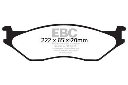 EBC Disc Brake Pad Set DP61653 Photo - Primary