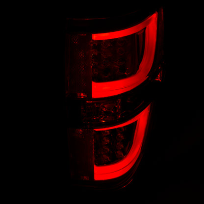 Anzo 2009-2013 Ford F-150 LED Taillights Chrome 311259 Photo - Mounted