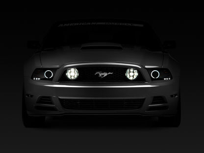Raxiom 13-14 Ford Mustang GT CCFL Halo Fog Lights (Smoked) 49177 49177 Photo - Close Up