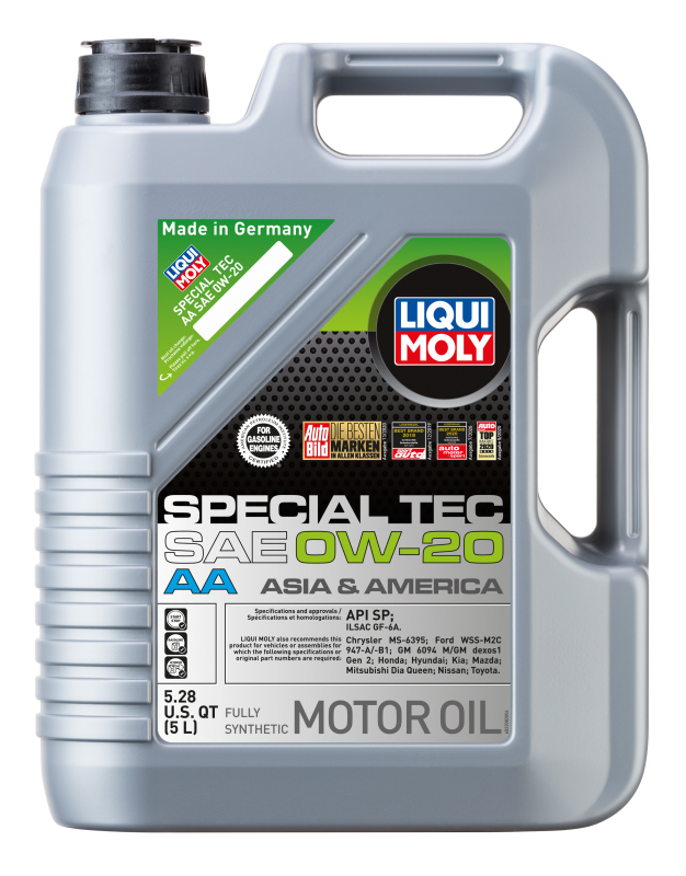 LIQUI MOLY 5L Special Tec AA Motor Oil SAE 0W20 2208 2208 Photo - out of package