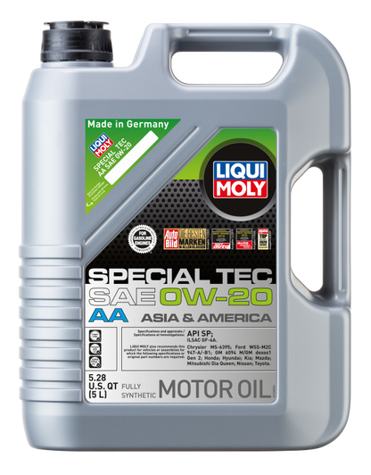 LIQUI MOLY 5L Special Tec AA Motor Oil SAE 0W20 2208 2208 Photo - out of package