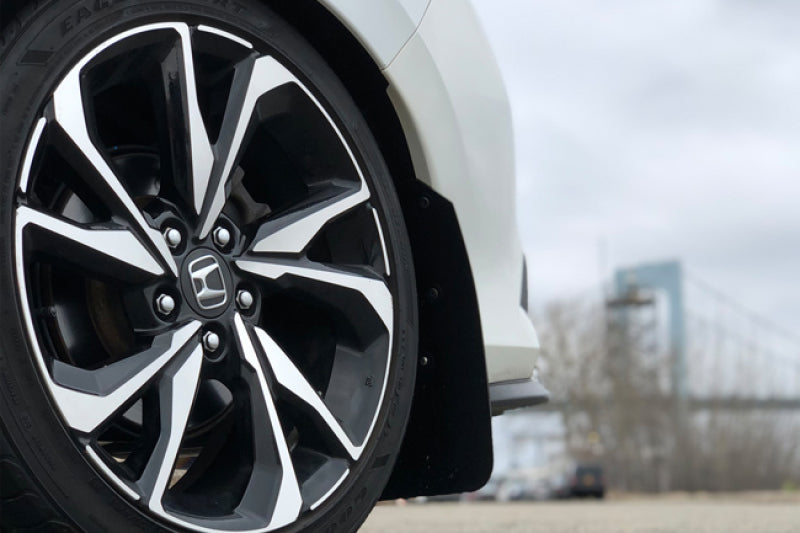 Rally Armor 16-19 Honda Civic Si UR Red Mud Flap w/ White Logo MF50-UR-RD/WH MF50-UR-RD/WH User 2