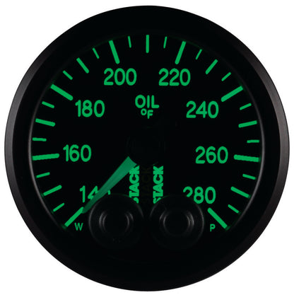 Autometer Oil Temp, Pro-control, 52mm, Blk, 140-280 °f, Stepper Motor, 1/8" Nptf ST3510 User 7