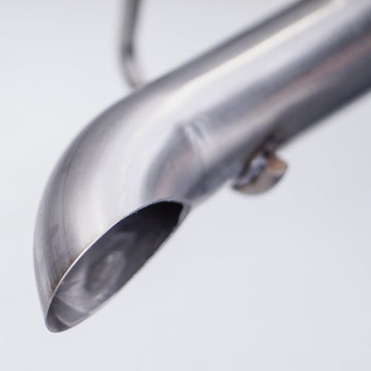 Stainless Works 2018+ Jeep Wrangler JL 304SS Factory Connect 2.5in Cat Back Dump Exhaust System JPJLUCBD JPJLUCBD Photo - Close Up