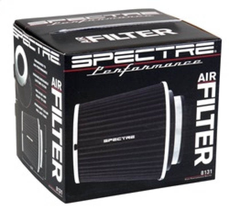 Spectre Adjustable Conical Air Filter 5-1/2in. Tall (Fits 3in. / 3-1/2in. / 4in. Tubes) - Black 8131 8131 Photo - in package