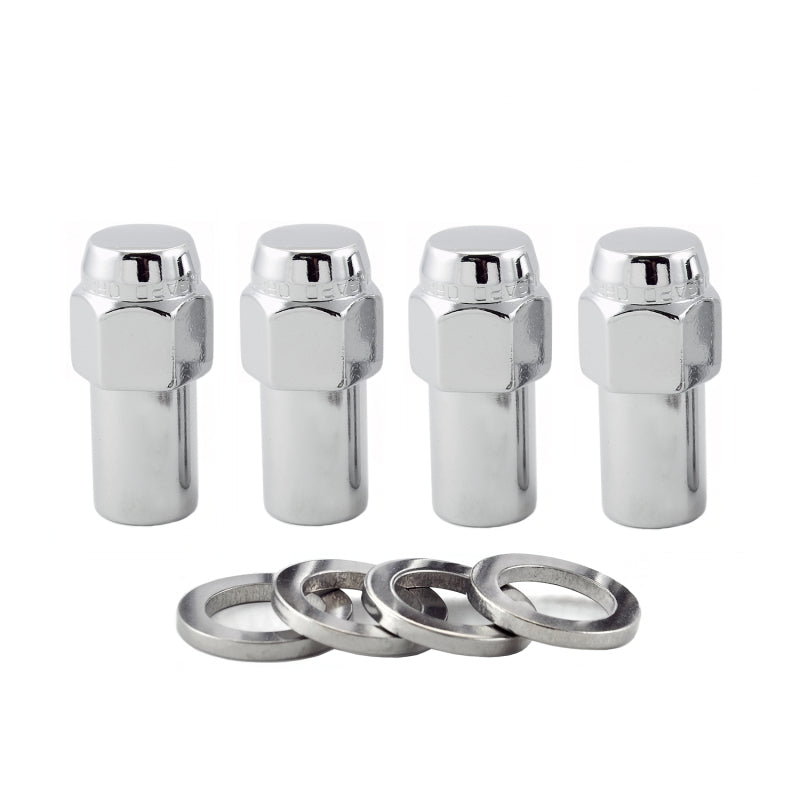 McGard Hex Lug Nut (Long Shank - .946in.) 1/2-20 / 13/16 Hex / 1.85in. Length (4-Pack) - Chrome 62000 62000 Photo - Primary