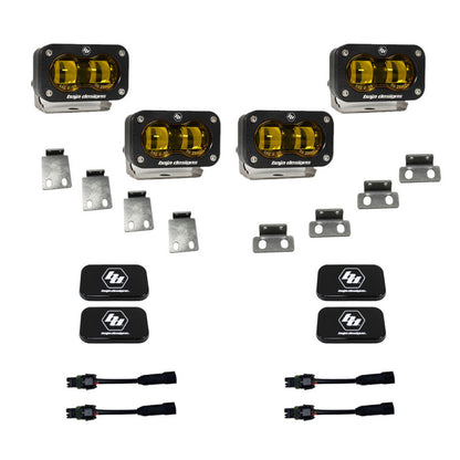Baja Designs 21-22 Ford F-150 Raptor S2 SAE Dual Fog Pocket Light Kit - Amber 448171 448171 User 1